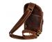 Mens Genuine Crazy Horse leather Travel Bag Rucksack Vintage Shoulder Backpack